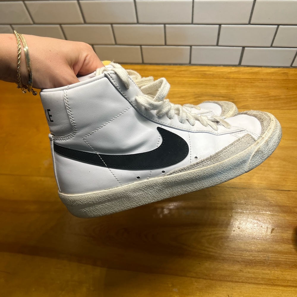 Nike White Blazers